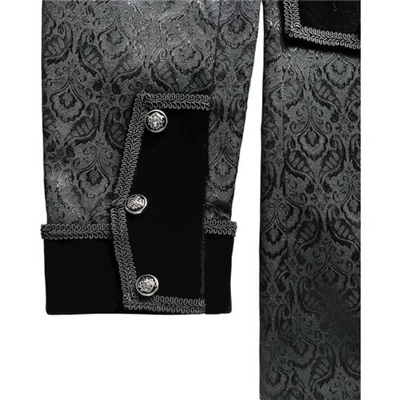 Men's Steampunk Vintage Long Tailcoat Jacket Gothic Victorian Coat - Picture 5 of 5